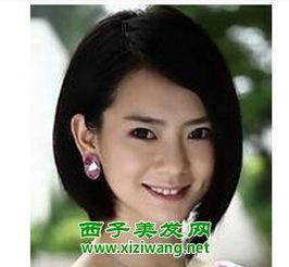 戚薇的发型图片,演绎简约大气美